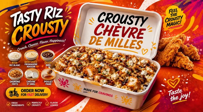 Crousty chèvre miel