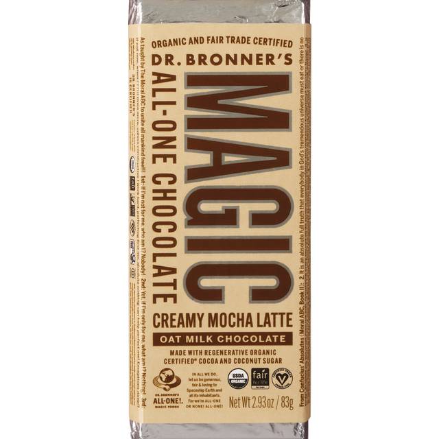 Dr. Bronner's Magic Creamy Mocha Latte Oat Milk Chocolate
