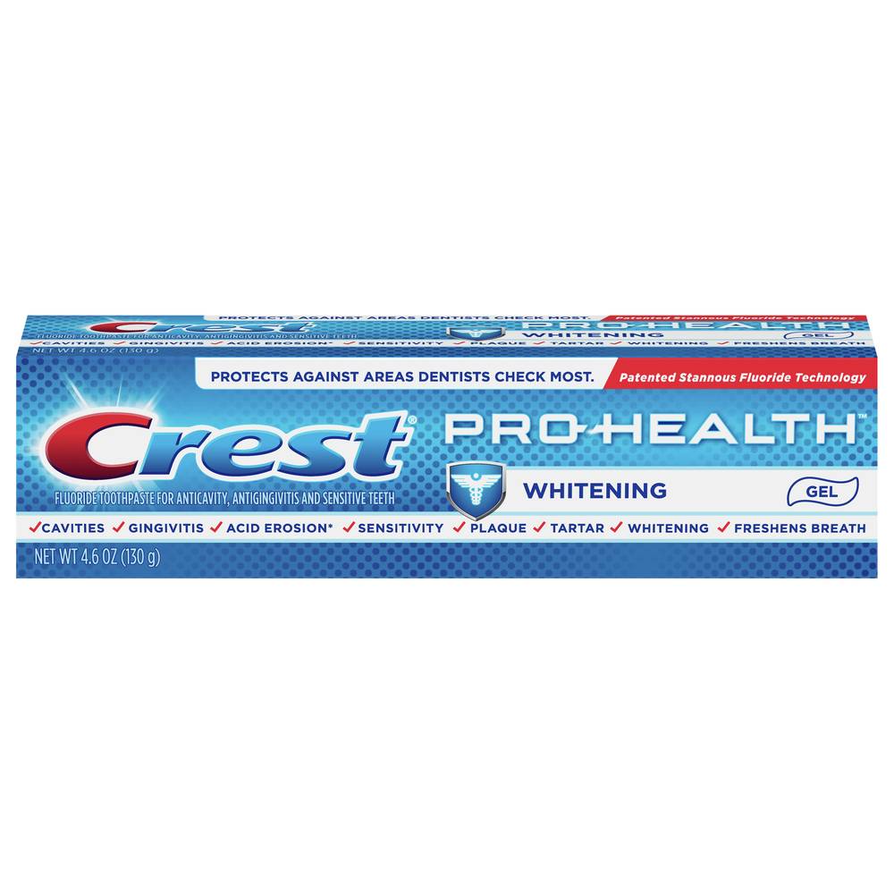 CREST Pro-Health Whitening Fluoride Gel Toothpaste