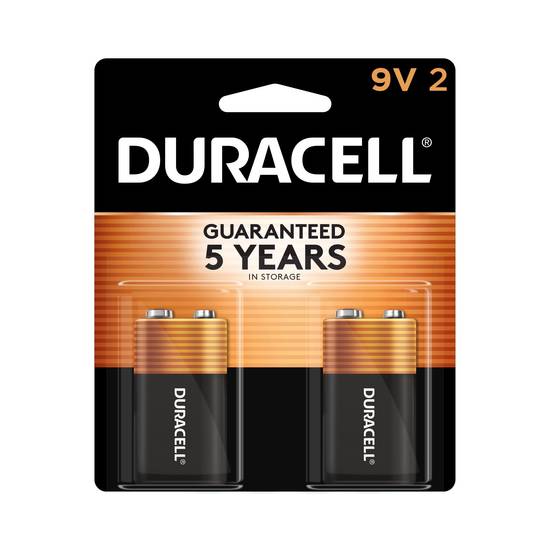 Duracell Coppertop 9V Alkaline Batteries, 2 ct