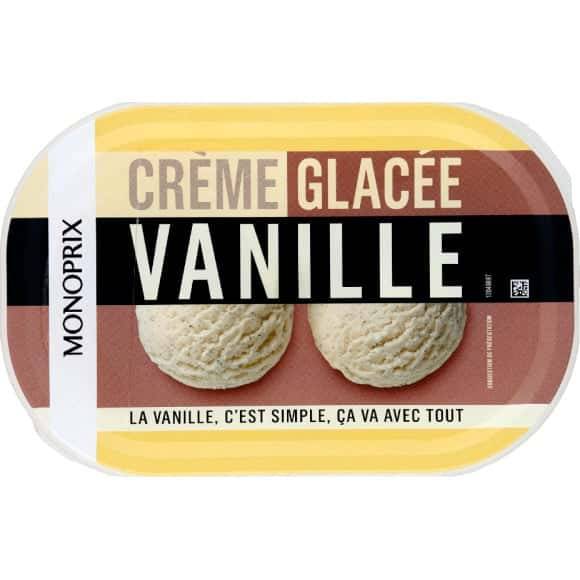 Monoprix Crème Glacée Vanille Le Pot De 500G