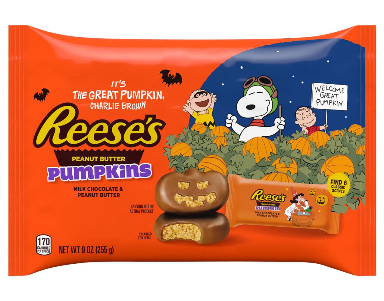 Reese's Halloween Peanut Butter Pumpkins Milk Chocolate (9 oz)