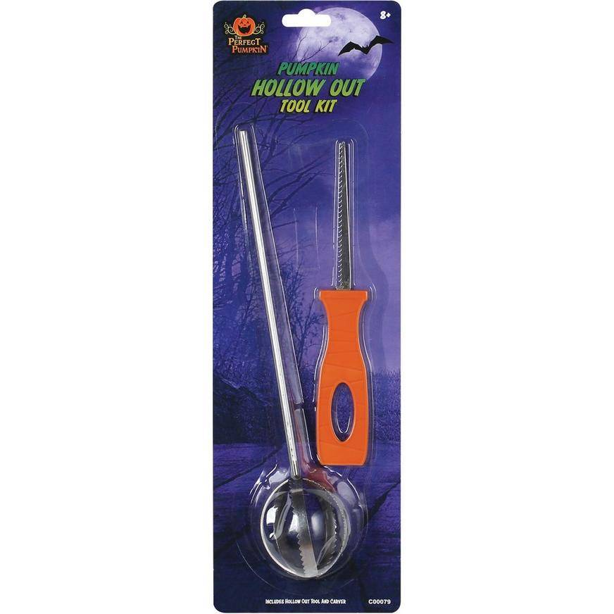 Pumpkin Stainless Plastic Hollow Out Tool Kit, 2pc