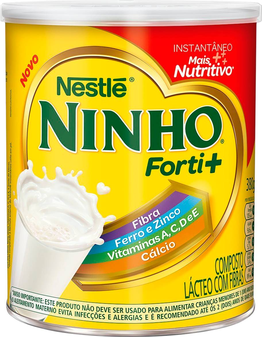 Nestlé composto lácteo com fibras ninho forti+ (380 g)