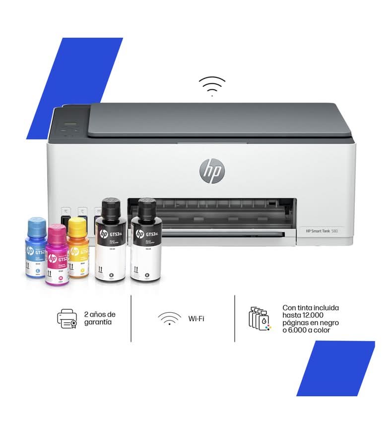 HP · Impresora multifuncional smart tank 580