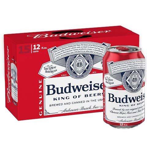 Budweiser 15 Pack 12oz Can