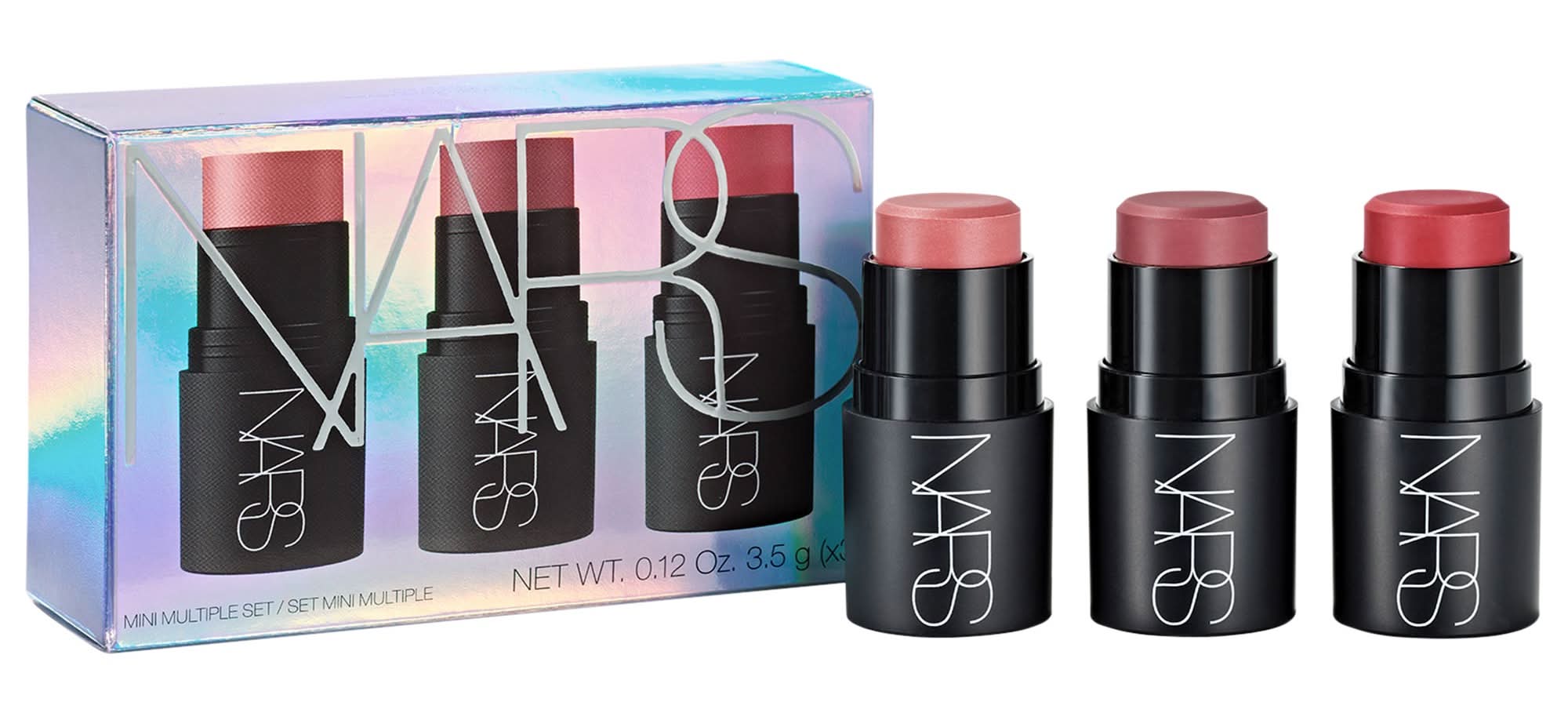 Nars Mini Multiple Soft Blur Blush Stick Set for Cheeks, Eyes, and Lips