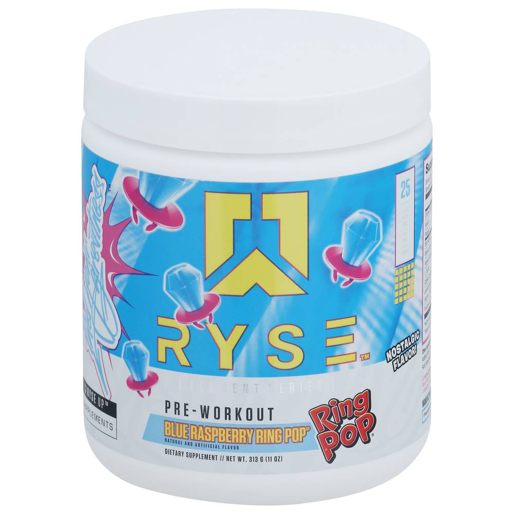 Ryse Elements Preworkout Ring Pop Blue Razz 270g