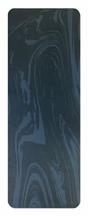 Series-8 Fitness™ Marble Print Yoga Mat Black Marbled