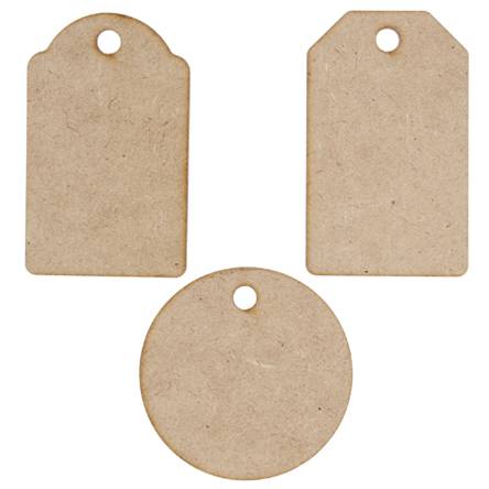 Figuritas de madera tags (set 3 piezas)