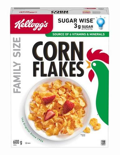 Corn Flakes céréales source de 6 vitamines et minéraux - cereals source of 6 vitamins and minerals