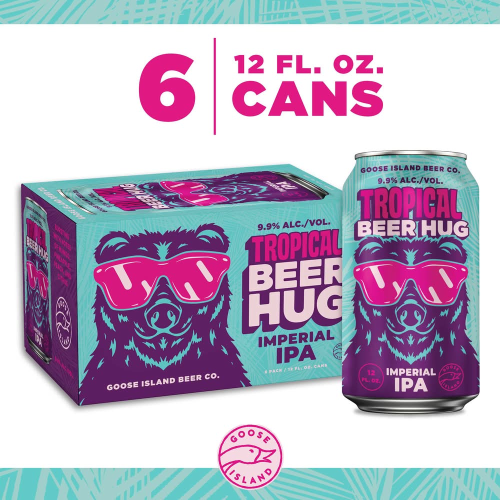 Goose Island Tropical Beer Hug Imperial Ipa (6 x 12 fl oz)