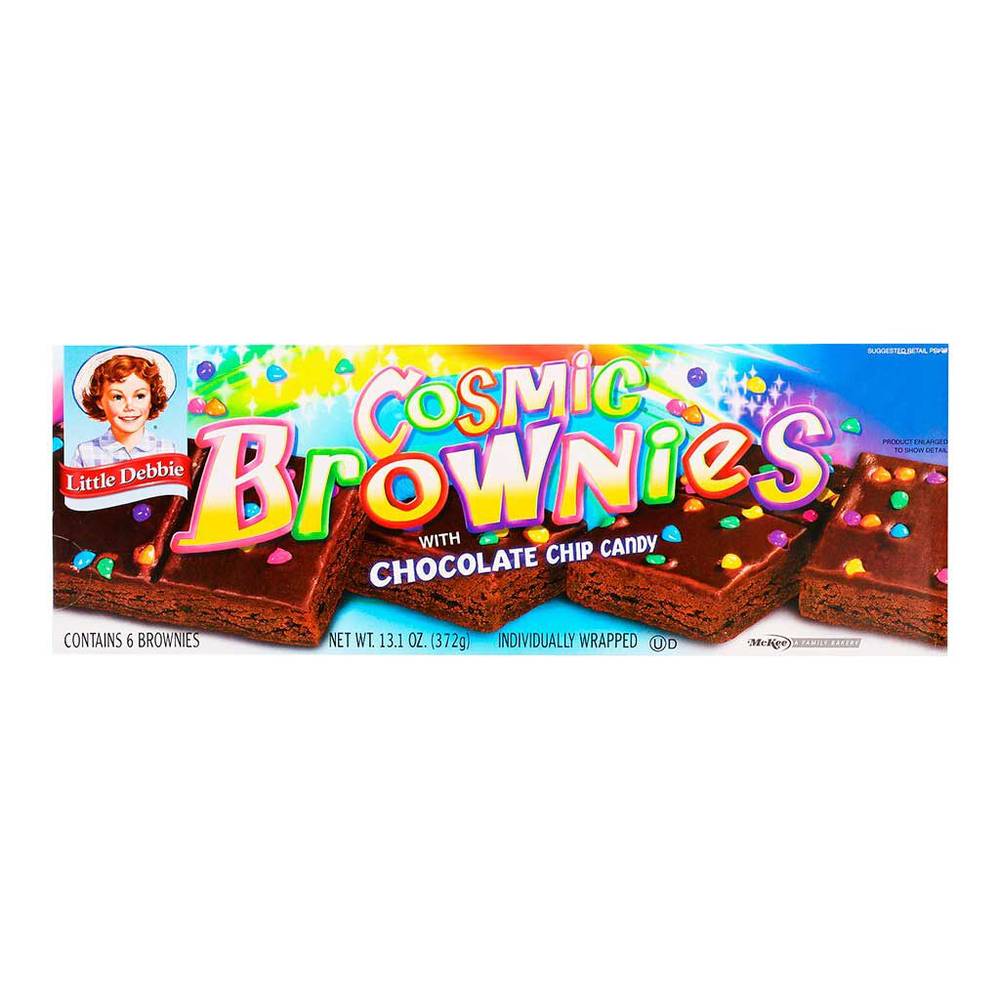 Little Debbie · Cosmic brownies con chocolate y chispas (6 un)