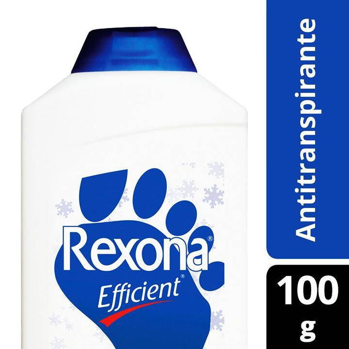 Rexona talco desodorante para pies efficient (botella 100 g)
