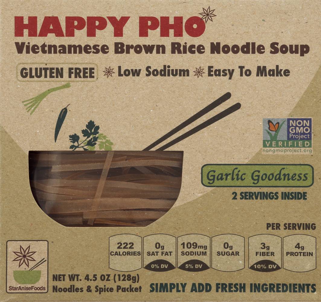 Happy Pho Vietnamese Brown Rice Noodle Soup