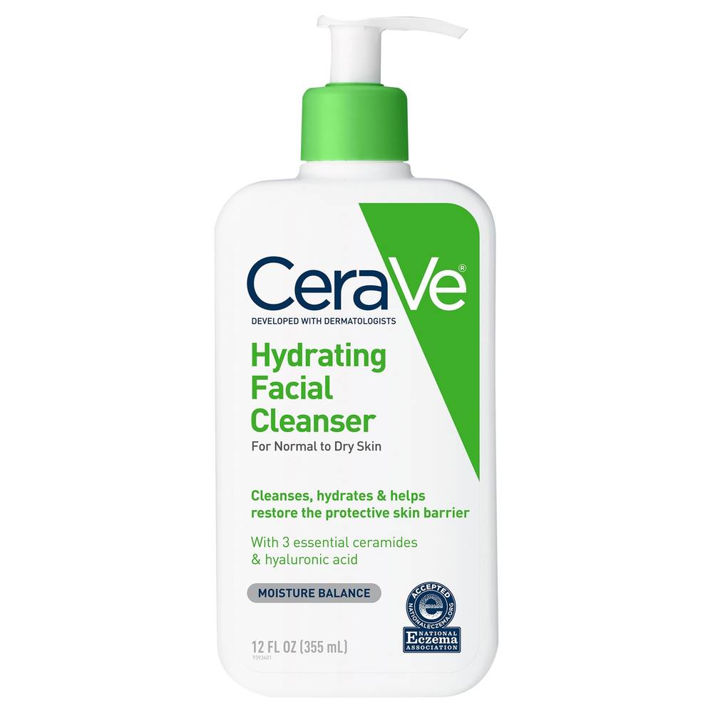 CeraVe Moisture Balance Hydrating Facial Cleanser (12 fl oz)