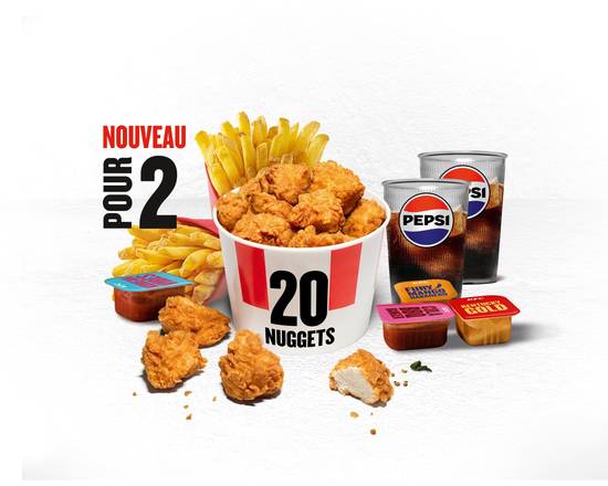 MENU BUCKET DUO - 20 NUGGETS
