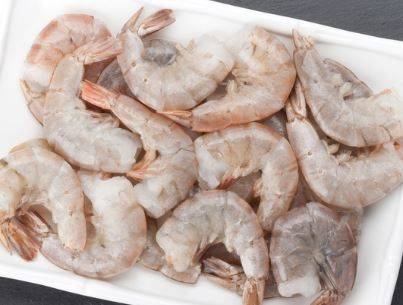 White Vannamei Shrimp, 26/30, Headless, Shell-On - 4 lb