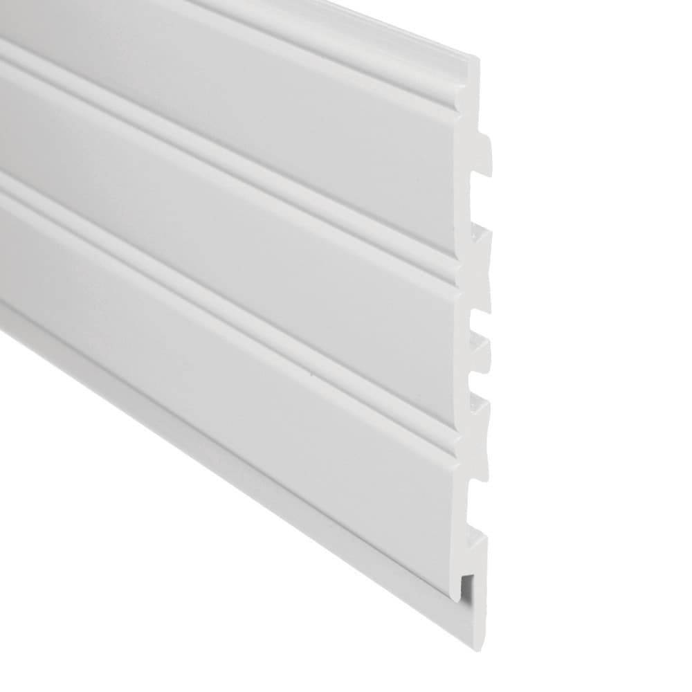 Royal Building Products 5-1/2-in x 8-ft White PVC Tongue and Groove Wall Plank (Covers 3.68-sq ft) | 7527