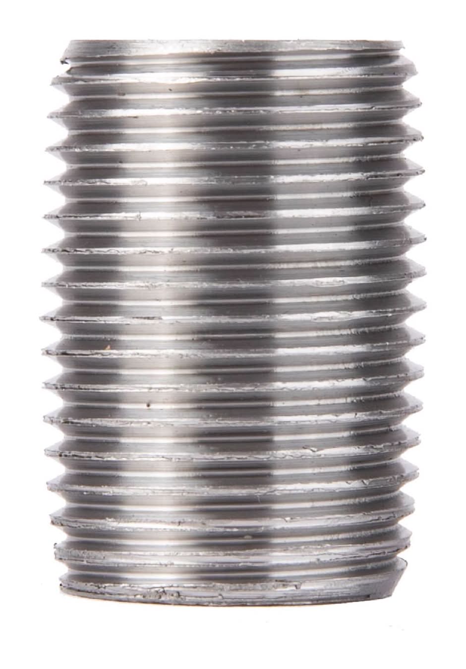 Stz Industries 1/2 In. Mip Each X 1/2 In. D Mip Galvanized Steel Close Nipple