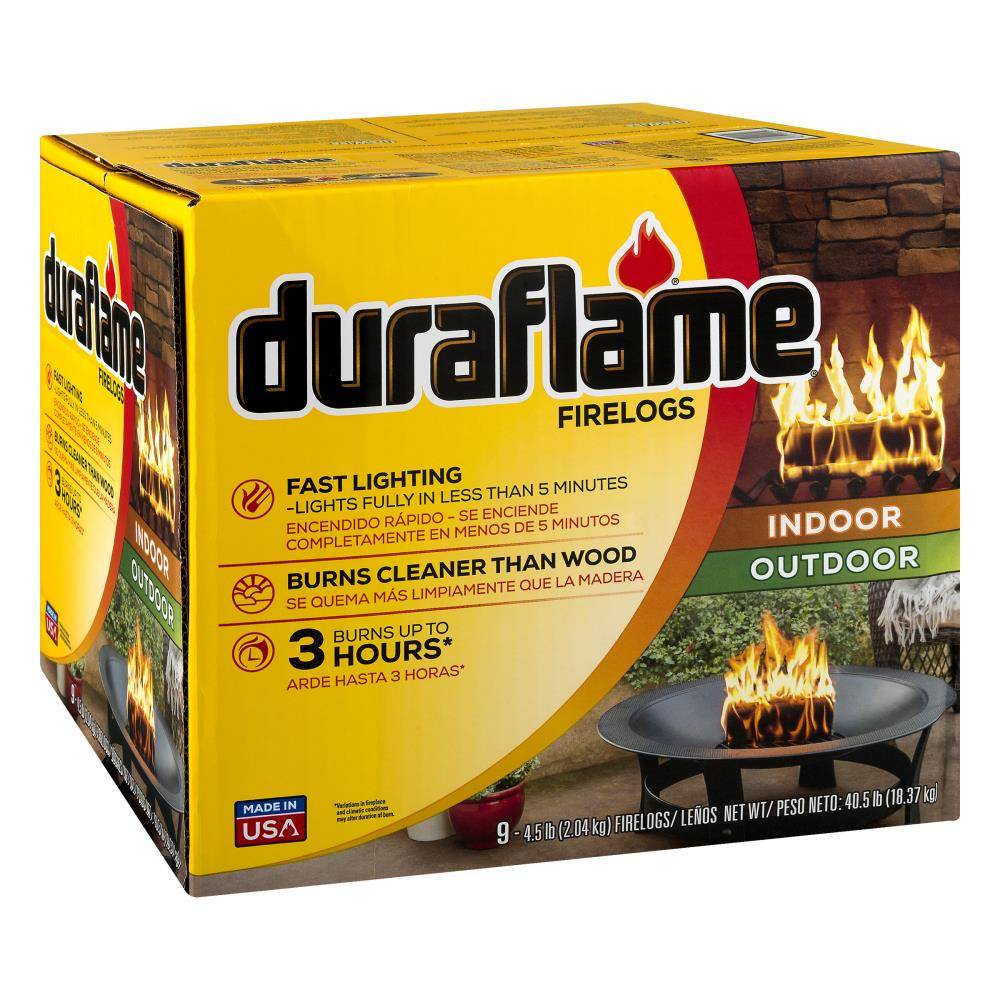 Duraflame Indoor/Outdoor 4.5-lb Fire Log (9-Pack) | 09405