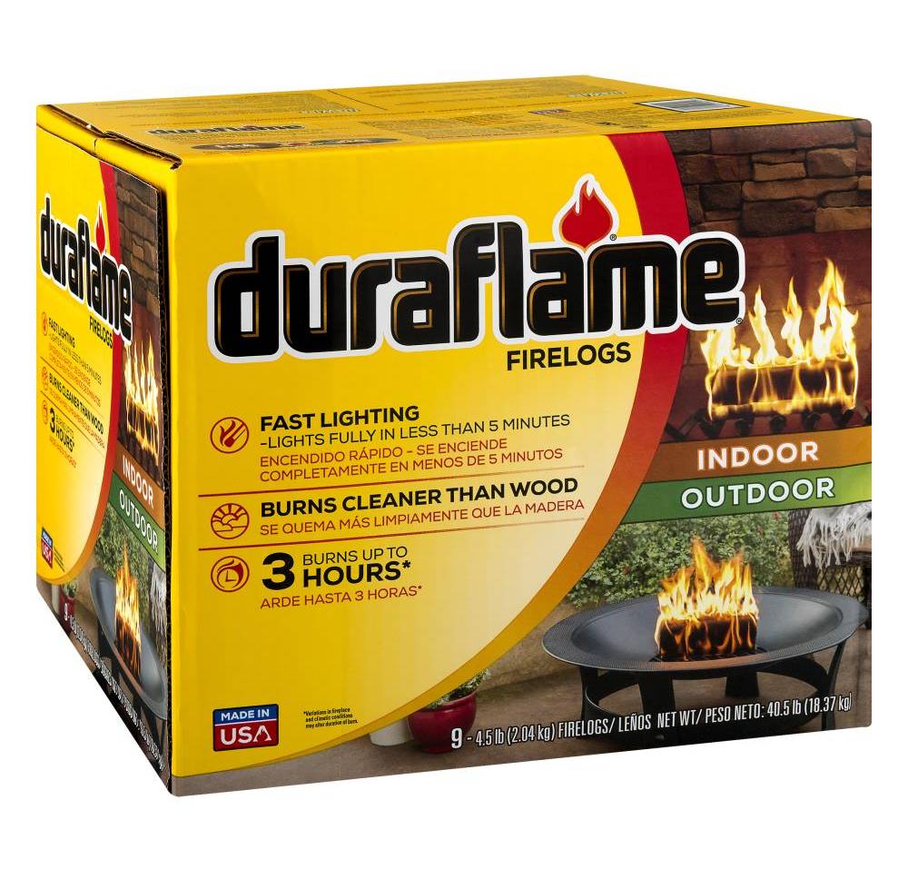 Duraflame Indoor/Outdoor Wax Firelogs (4.5 lbs, 9 ct)