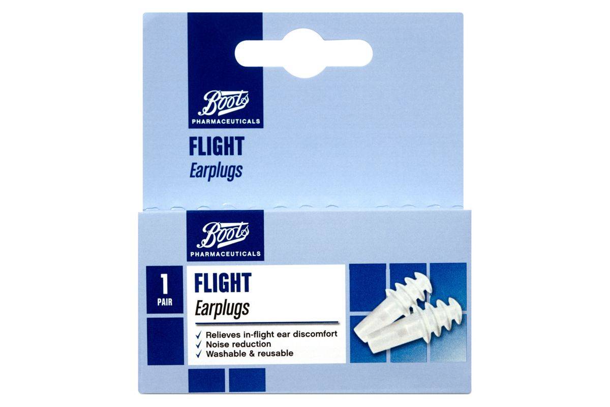 Boots Flight Earplugs (1 Pair with Carry Case)