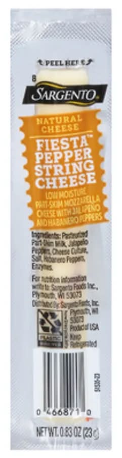 Sargento Natural Cheese Fiesta Pepper String Cheese