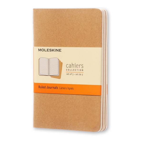 Moleskine Cahier Journals Faint Ruled( 3 Ct)