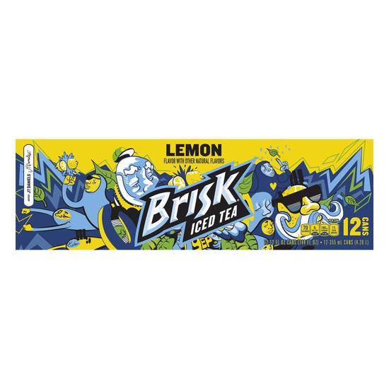 Brisk Lemon Iced Tea (12 ct, 12 fl oz)