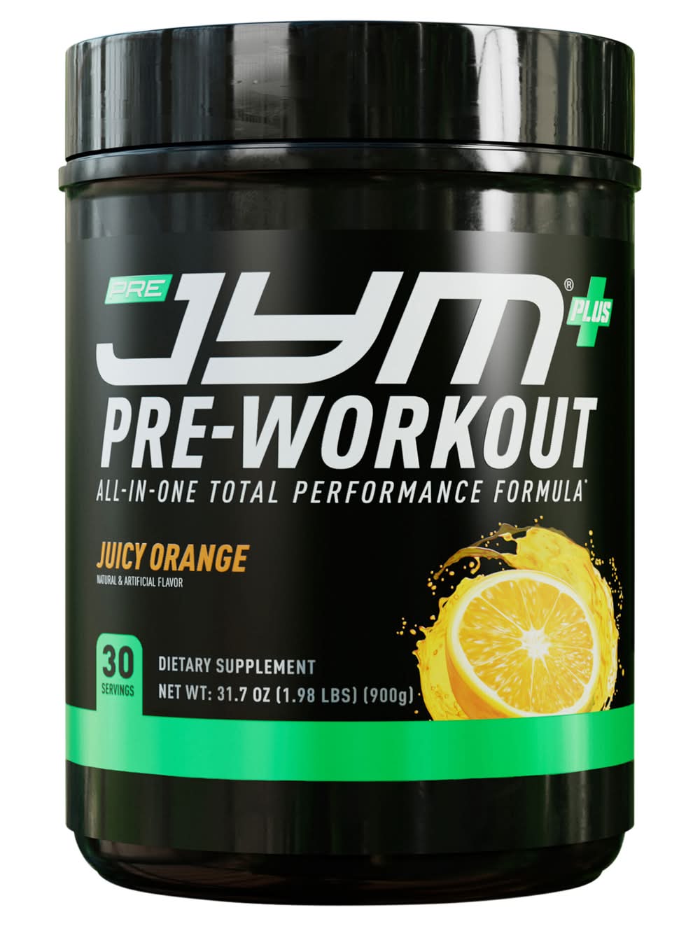JYM Supplement Science Pre Workout Powder, Juicy Orange (31.7 oz)
