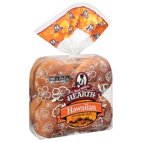 Aunt Millie's Hearth Hawaiian Hamburger Buns (8 ct)
