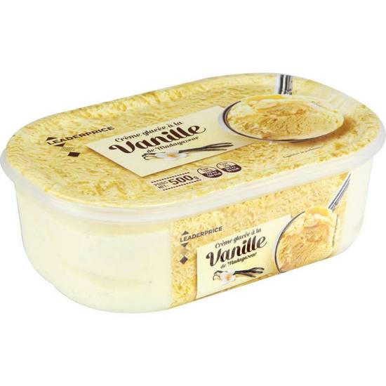 Leader Price Glace Vanille 1L
