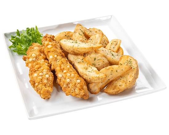 ザクポテ（ザクチキ＆ポテト） Zaku-Pote (Crispy Chicken Stripes & Potato)