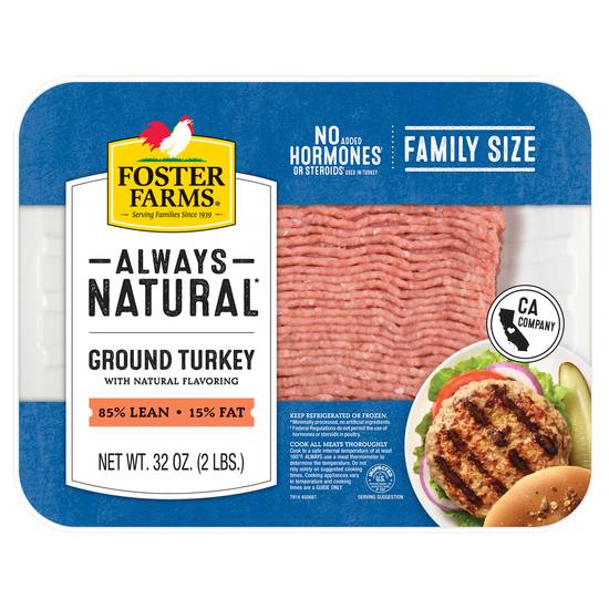 Foster Farms Fresh & Natural Ground Turkey (32 oz)