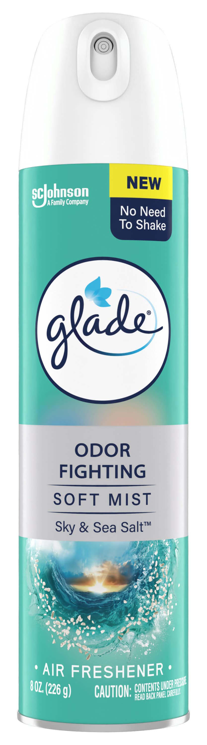 Glade Odor Fighting Soft Mist Air Freshener Room Spray, Sky-Sea Salt (8 oz)