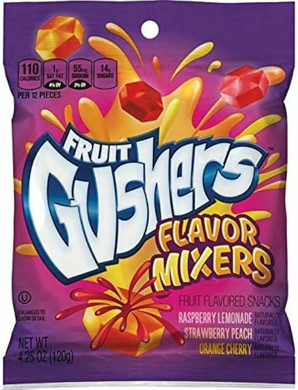 Fruit Gushers Flavor Mixers 4.25oz