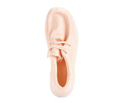 Women's 7 Pink Moc Toe Slip-On Sneaker