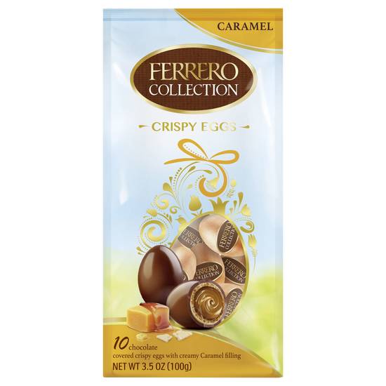 Ferrero Chocolate Crispy Eggs With Caramel Filling