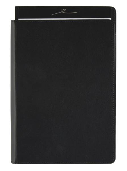 Office Depot® Brand Professional Legal Pad With Privacy Cover, 5" x 8", Narrow Ruled, White, 100 Pages (50 Sheets), Black