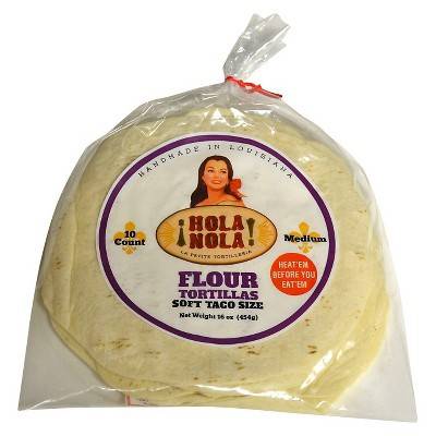 Hola Nola Flour Tortillas Soft Taco Size (1 lbs)