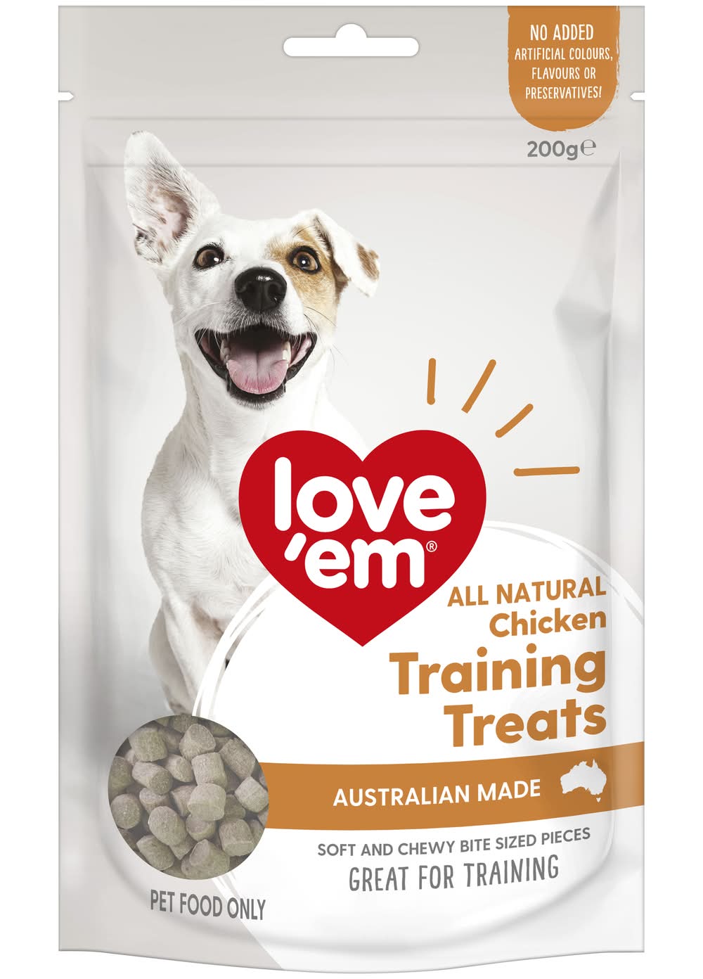 Love'em Chicken Training Treats Dog Treats (200g)
