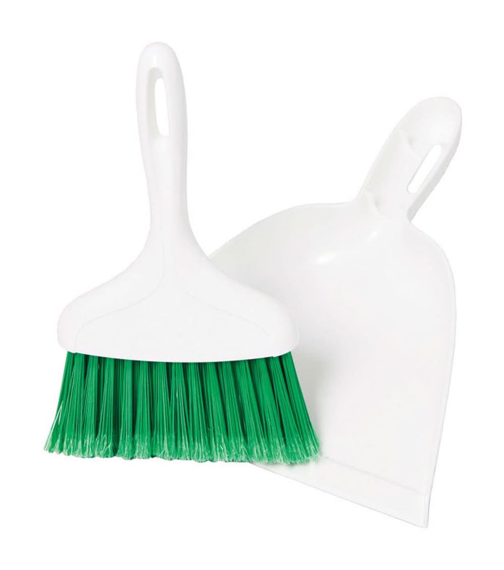 Libman 7 In. W Soft Recycled Pet Dust Pan With Whisk Broom