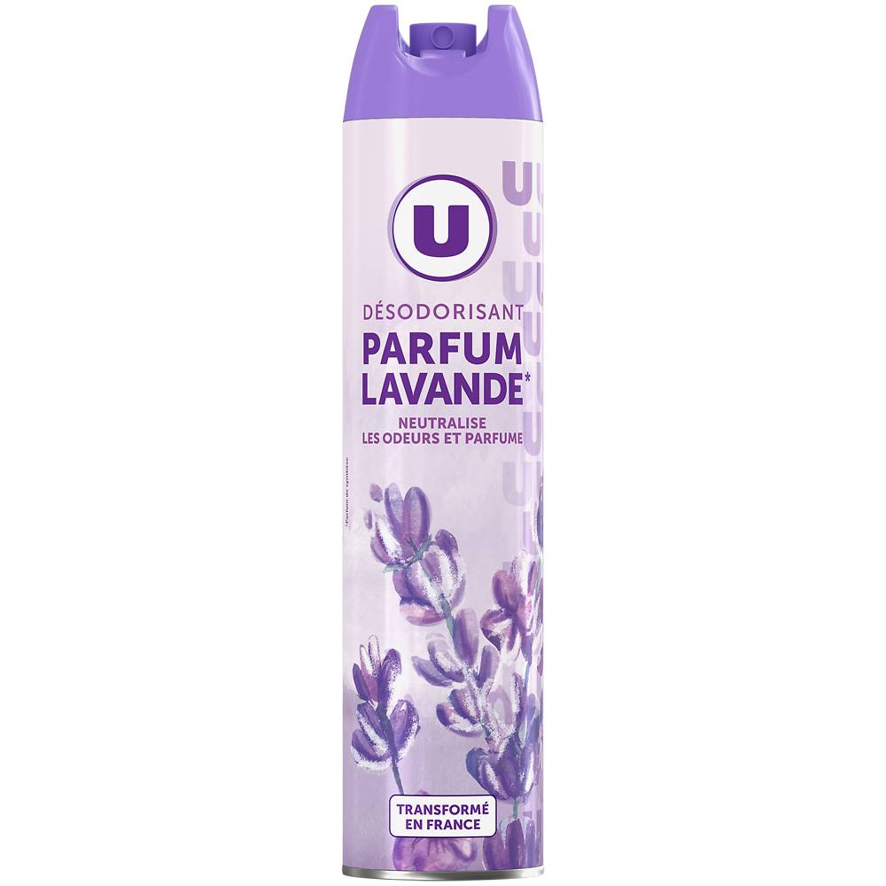 U - Désodorisant parfum lavande aérosol (300 ml)