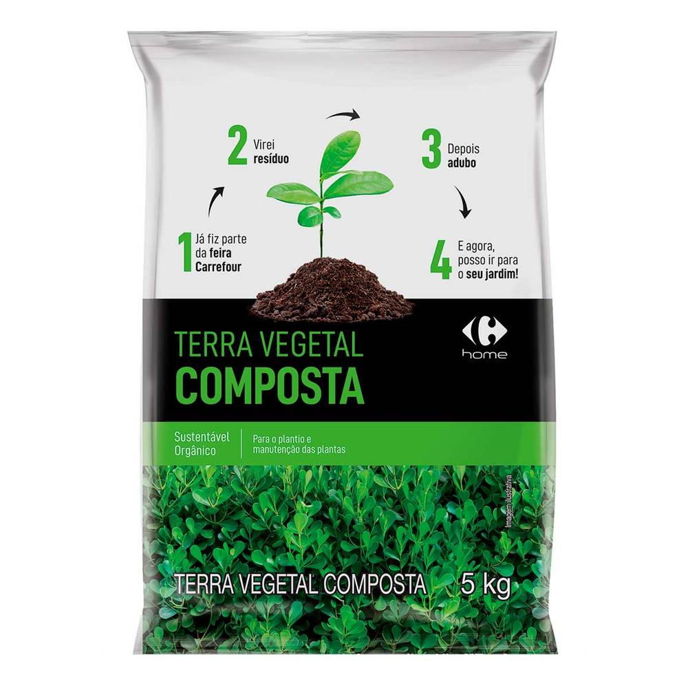 Carrefour home terra vegetal composta (5 kg)