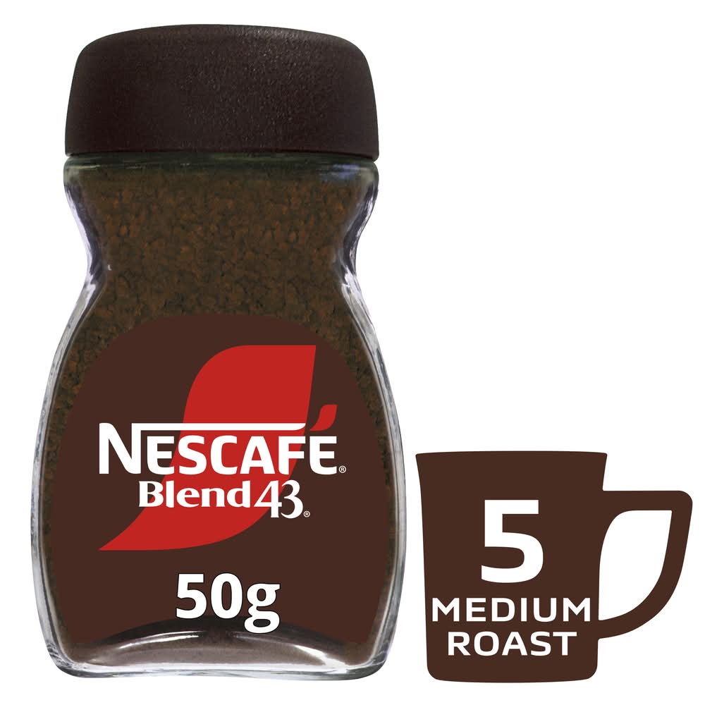 Nescafé Blend 43 Instant Coffee, Medium Roast (50g)