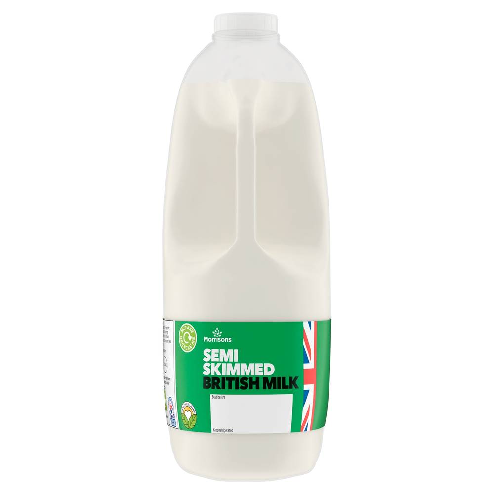 Morrisons British Semi Skimmed Milk (2.27L)