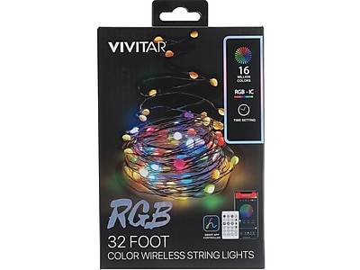 Vivitar Smart Rgb Color Wireless String Light (32 ft/multicolor)