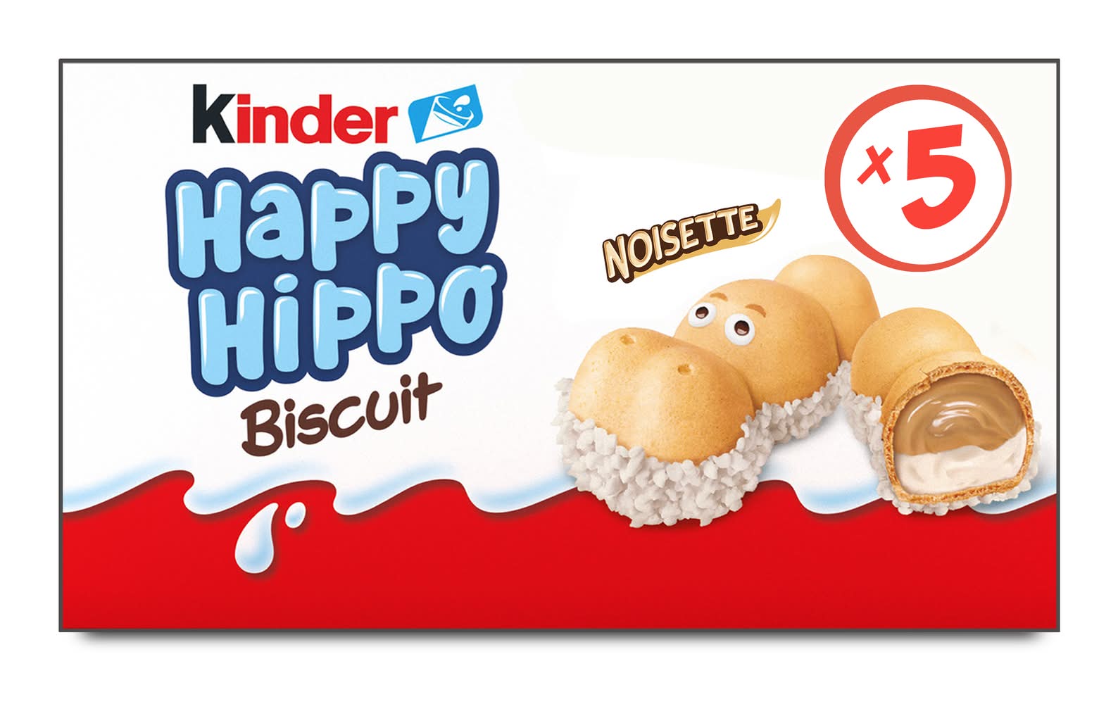 Kinder - Happy hippo biscuits, noisette (5)