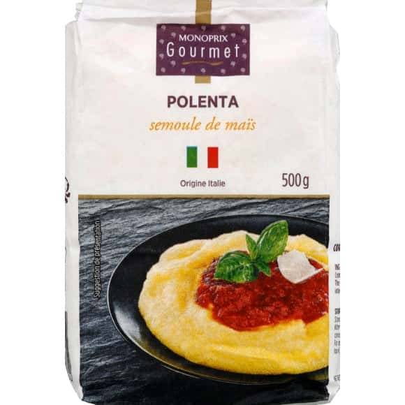 Monoprix Gourmet Polenta Semoule De Maïs Le Sachet De 500 G